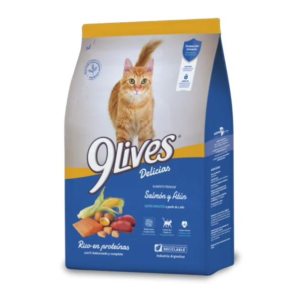 9 Lives Delicias de Salmón y Atún