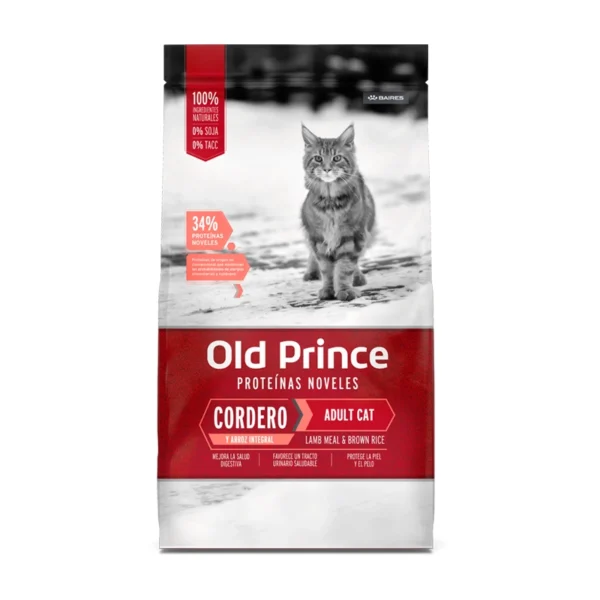 Old Prince Proteínas Noveles Gatos Adultos Cordero y Arroz Integral
