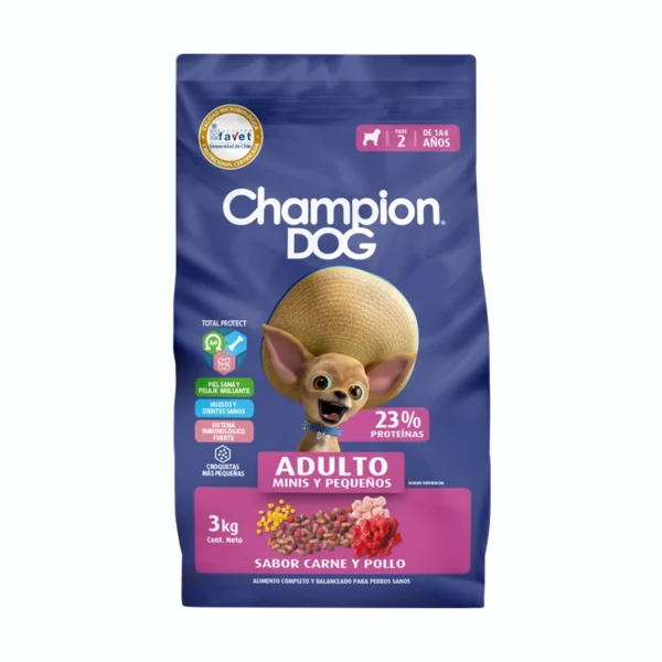 Champion Dog Adulto Minis & Pequeños Carne y Pollo