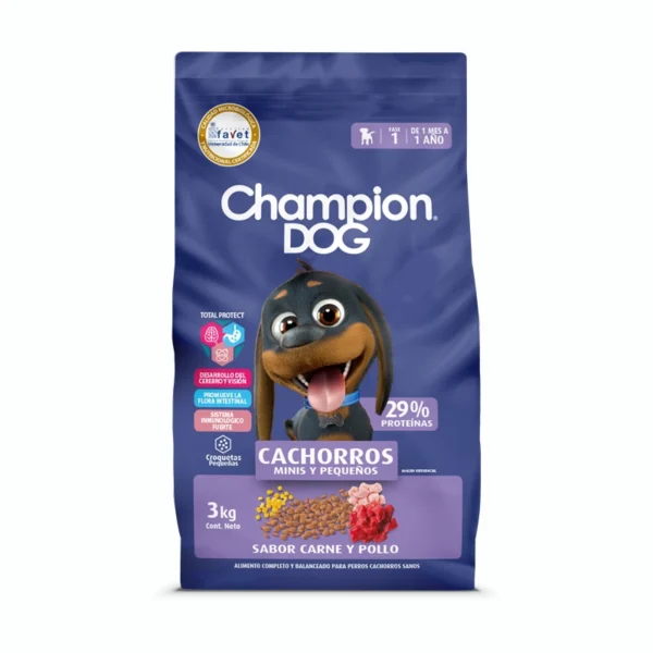 Champion Dog Cachorros Minis y Pequeños Carne & Pollo