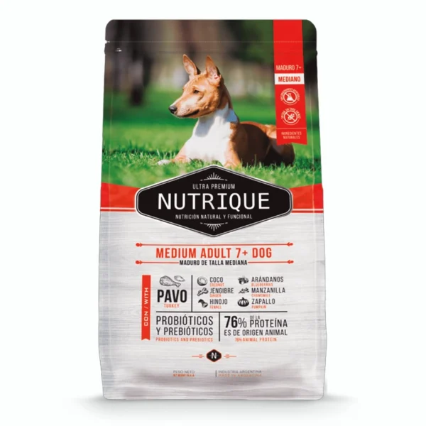 Nutrique Medium Adult 7+ Dog