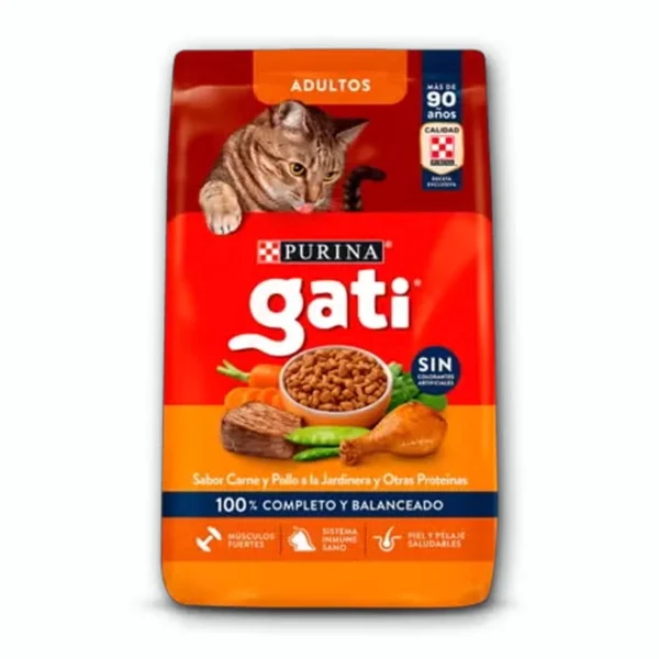 Purina Gati Adultos Sabor Carne y Pollo a la Jardinera