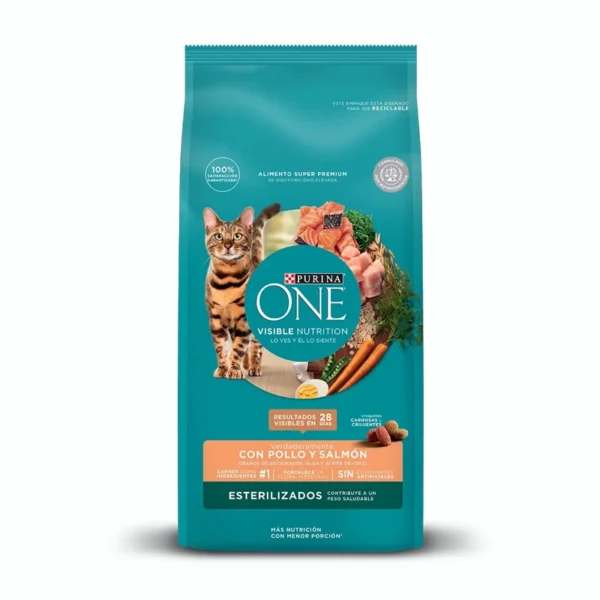 Purina One Esterilizados Pollo y Salmón